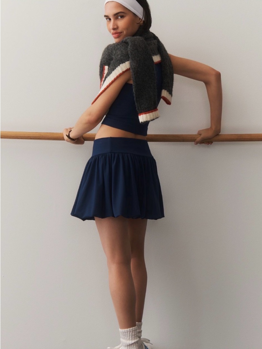 🥰NWT Anthropologie Deep Blue Mini Skirt by Daily Practice